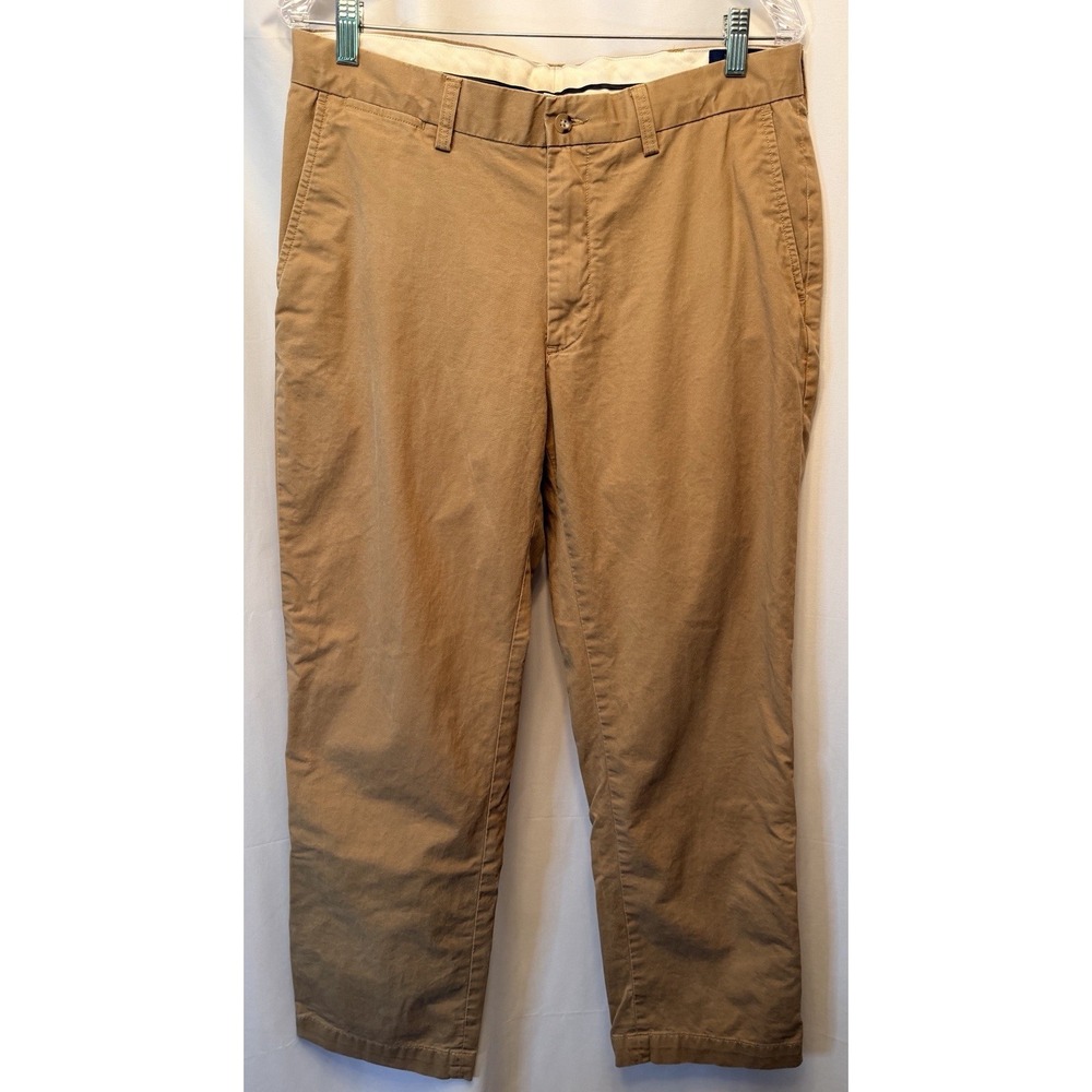 Polo Ralph Lauren Men's Size 34x30 Chino Pants Tan Khaki Stretch Classic Fit